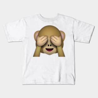 see no evil monkey Kids T-Shirt